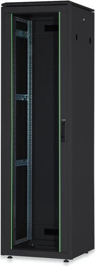 Digitus Professional Unique Serie Serverschrank 32HE, Sicherheitsglastür, IP2X, schwarz, 800mm tief