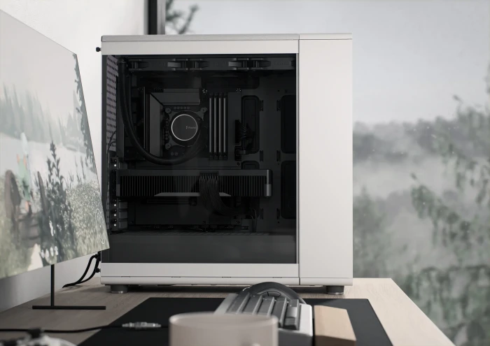 Fractal Design North XL Chalk White TG Clear, Glasfenster