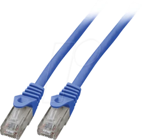 EFB Elektronik CCA Patchkabel, Cat6, U/UTP, RJ-45/RJ-45, 15m, blau