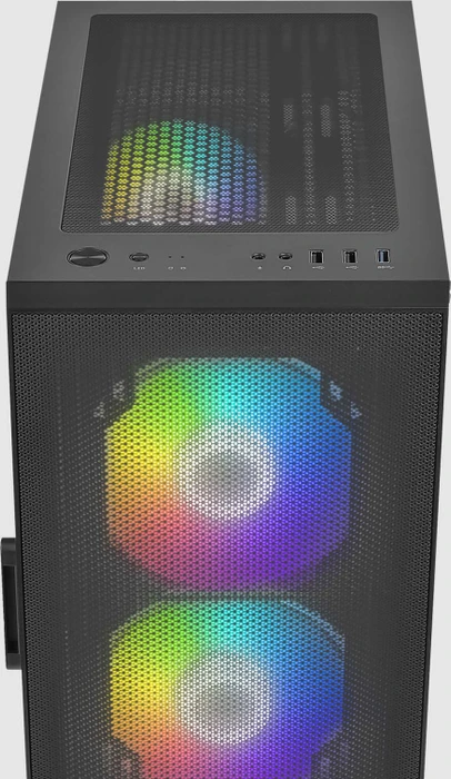 Antec NX410, schwarz, Glasfenster