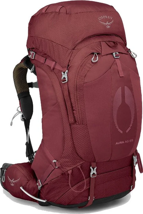 Osprey Aura AG 65 berry sorbet red (Damen)