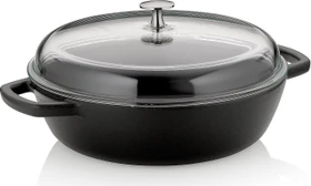 Kela Calido Bauernpfanne mit Deckel 28cm schwarz