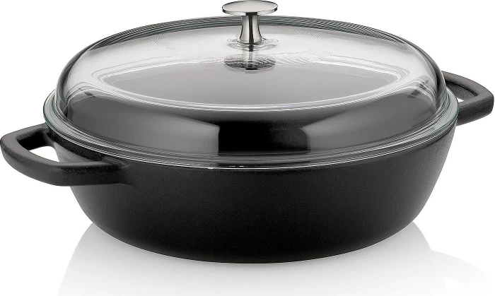 Kela Calido Bauernpfanne mit Deckel 28cm schwarz