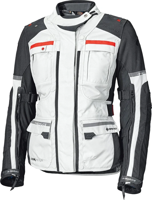 Held Carese Evo Adventure Tourenjacke grau/rot