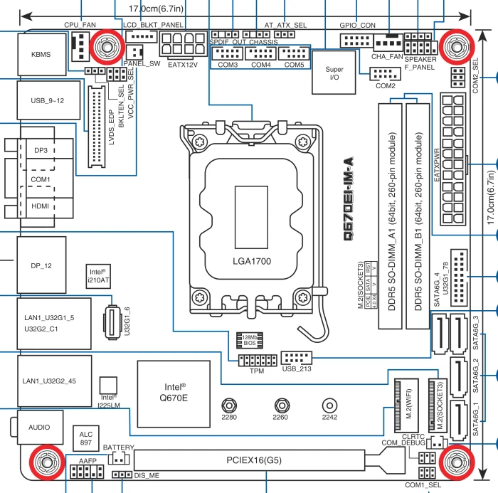 ASUS Q670EI-IM-A (Intel 1700)