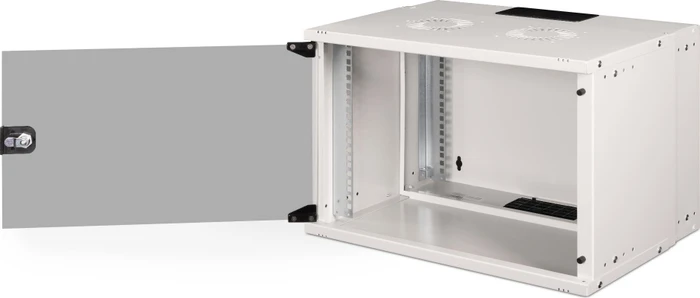 Digitus Professional SoHo Pro Line 19" Wandgehäuse 7HE, unmontiert, Sicherheitsglastür, IP20, RAL 7035, 400mm tief