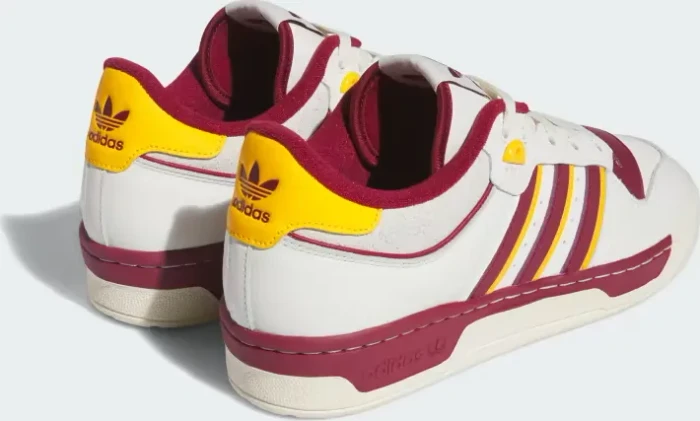 adidas Rivalry Low 86 cloud white/team coll burgundy 2/crew yellow