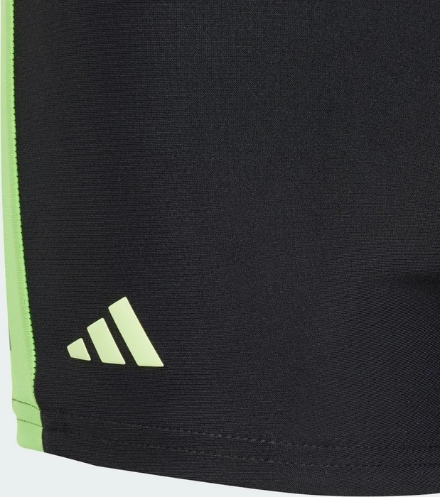 adidas Colourblock 3-Streifen Badehose black/green night/lucid lime (Junior)