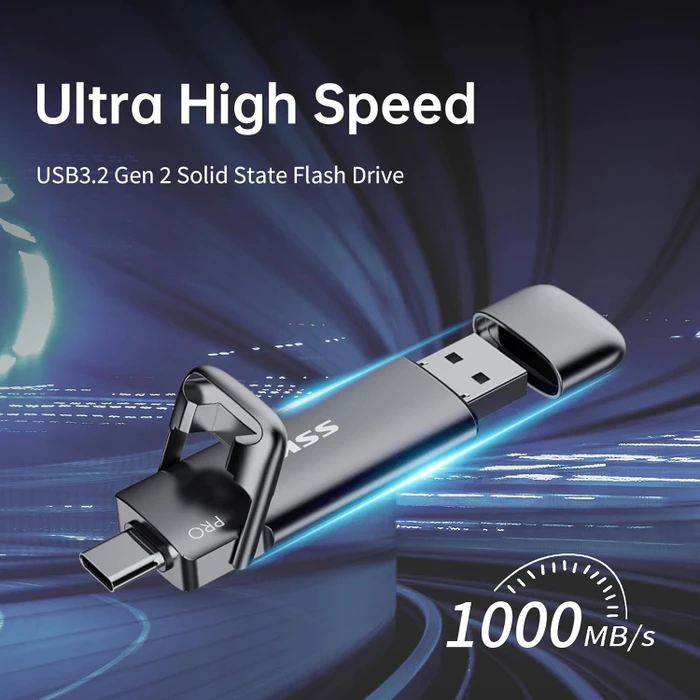 SSK SD301 Pro 1TB, USB-A + USB-C, USB 3.2 Gen 2×1