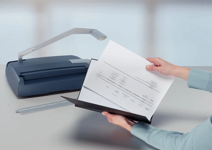 Leitz impressBIND 140 silber/blau