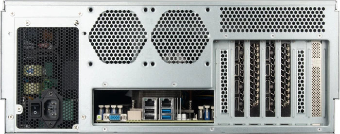 SilverStone RM43-320-RS, Rackmount Storage, schwarz/grau, 4HE, ATX