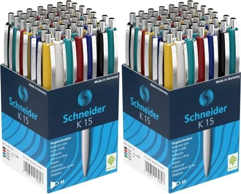Schneider K15 M Kugelschreiber sortiert, 50er-Pack