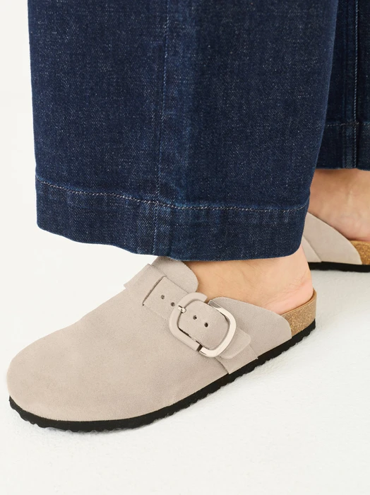 Tamaris Lederpantolette grau (Damen)