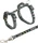 Trixie Junior Kätzchengeschirr mit Leine, Katzenmotiv, 21-33cm (4181)