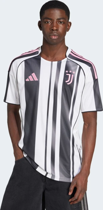 adidas Juventus Turin 2025/2026 Heimtrikot schwarz/weiß (Herren)