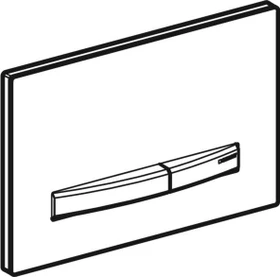 Geberit Sigma50 Betätigungsplatte Nussbaum amerikanisch/messing
