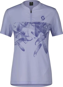 Scott Trail Flow Zip Trikot kurzarm moon blue/dream blue (Damen)