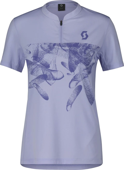 Scott Trail Flow Zip Trikot kurzarm moon blue/dream blue (Damen)