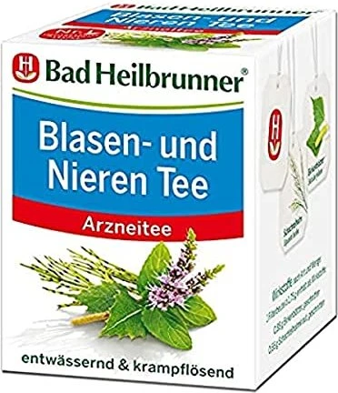 Bad Heilbrunner Nieren- und Blasentee Beutel, 8 Stück