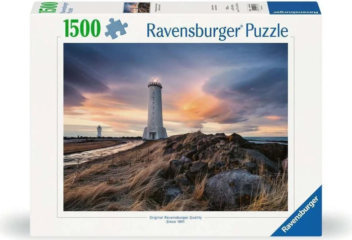 Ravensburger Puzzle Magische Stimmung über dem Leuchtturm von Akranes, Island