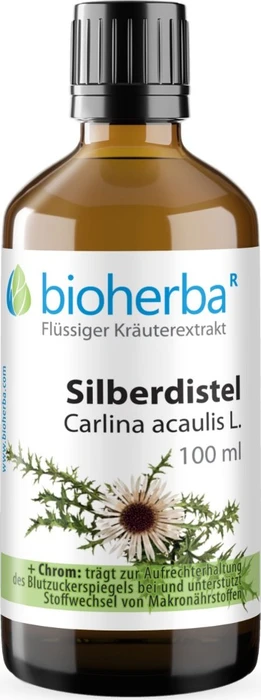 Bioherba Silberdistel Carlina acaulis L. Tropfen Tinktur, 50ml