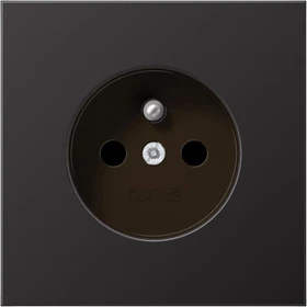 Jung Serie LS Steckdose Metallausführung französisch/belgisches System, dark