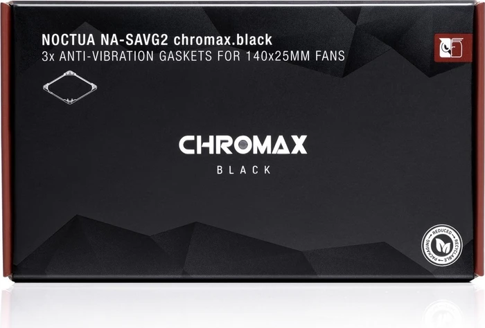 Noctua NA-SAVG2 chromax.black Anti-Vibrations-Dichtlippe, 140mm, schwarz