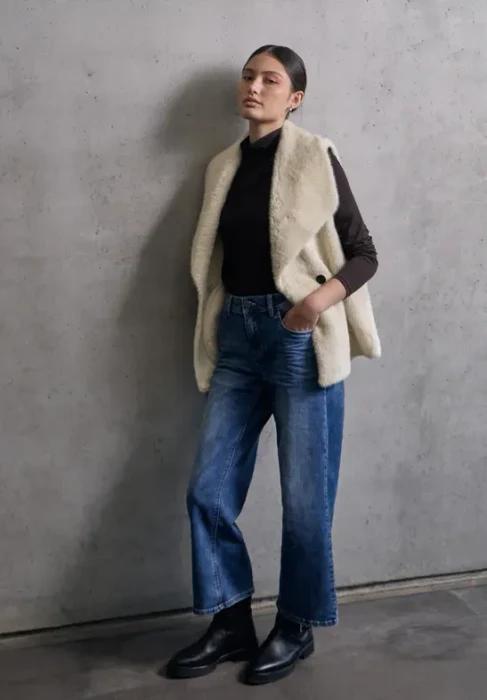 Street One Studio Fake Fur Weste savannah sand (Damen)
