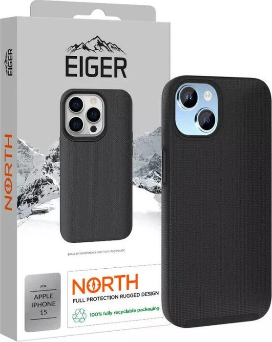Eiger North Case für Apple iPhone 15 schwarz