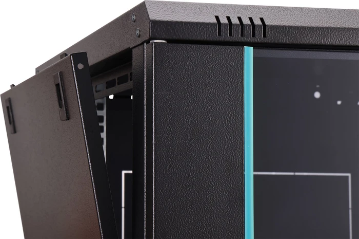 Digitus Dynamic-N Serie 19" Wandgehäuse 7HE, unmontiert, Sicherheitsglastür, IP2X, RAL 9005, 600mm tief