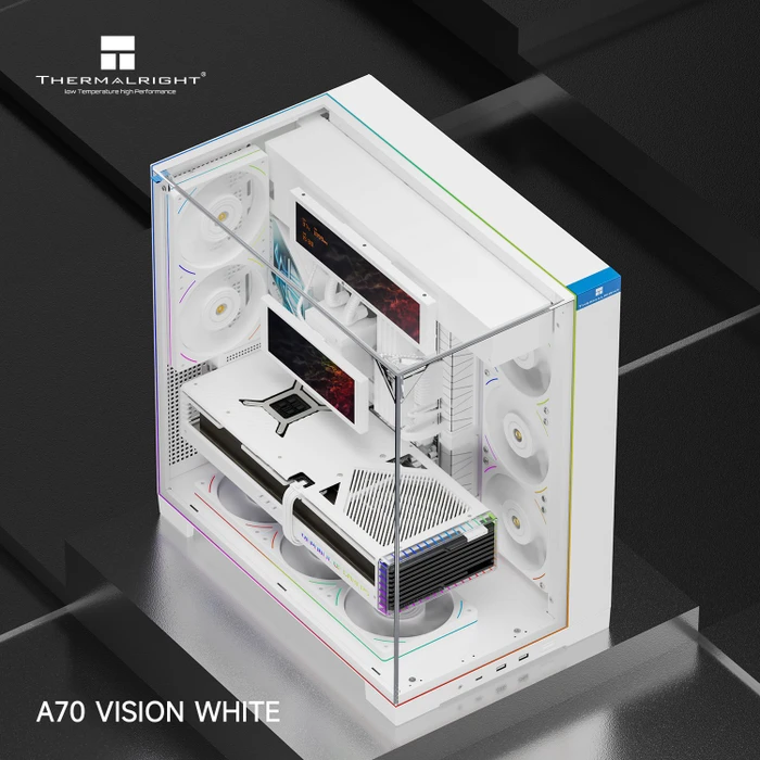 Thermalright A70 Vision White, weiß, Glasfenster