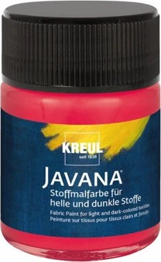 Kreul Javana Stoffmalfarbe für helle und dunkle Stoffe, blattgrün, 50ml