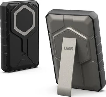 UAG SRGE Rugged 10K Wireless Power Bank with Stand titanium/schwarz