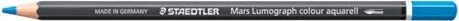 Staedtler Mars Lumograph colour aquarell 104 Aquarellstift türkis hell, Kartonetui, 6er-Pack
