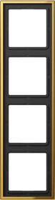 Jung Serie LS 990 Rahmen 4-fach, goldfarben
