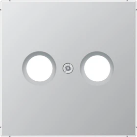 Jung AL 2990 TV Abdeckung f. 2-Loch SAT-TV-Dose Aluminium