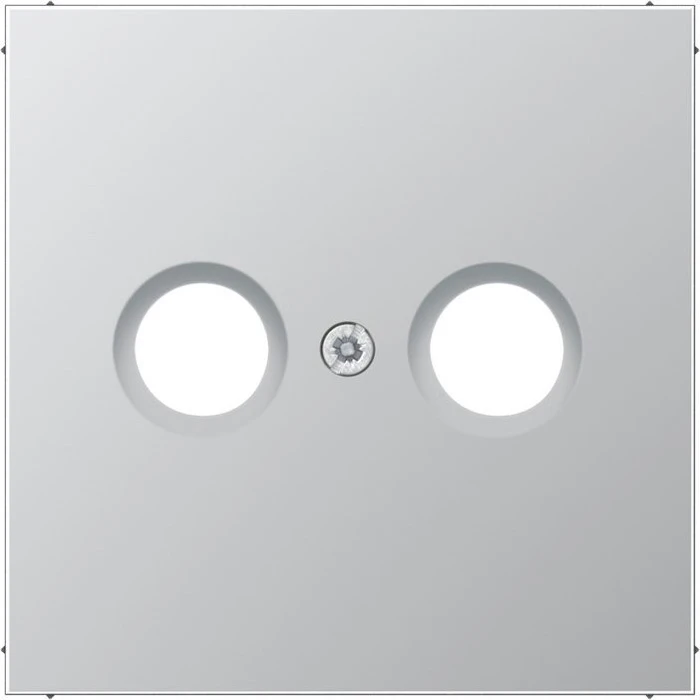 Jung AL 2990 TV Abdeckung f. 2-Loch SAT-TV-Dose Aluminium