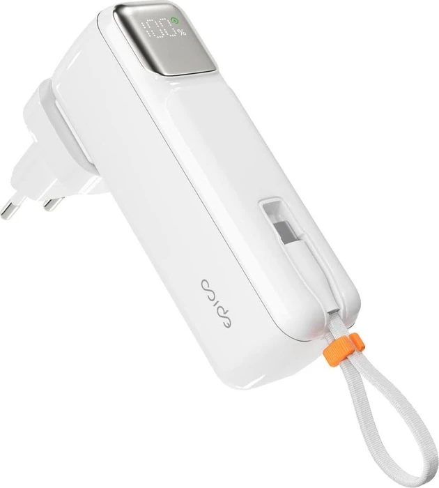 Epico UltraPack 2in1 5000 mAh Reise-Powerbank und Netz-Adapter ET30 - weiß Image