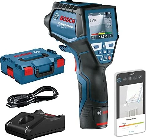 Bosch Professional GIS 1000C Thermo-Detektor inkl. L-Boxx + Akku 1.5Ah