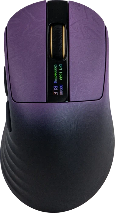 Epomaker Carbonis 8KHz Wireless Gaming Mouse, Black Purple, USB/Bluetooth