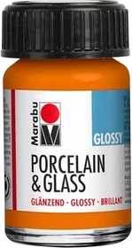 Marabu Porcelain & Glass Malfarbe Glänzend, orange, 15ml