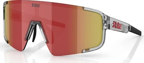 Bliz P003 transparent dark grey/brown-red multi