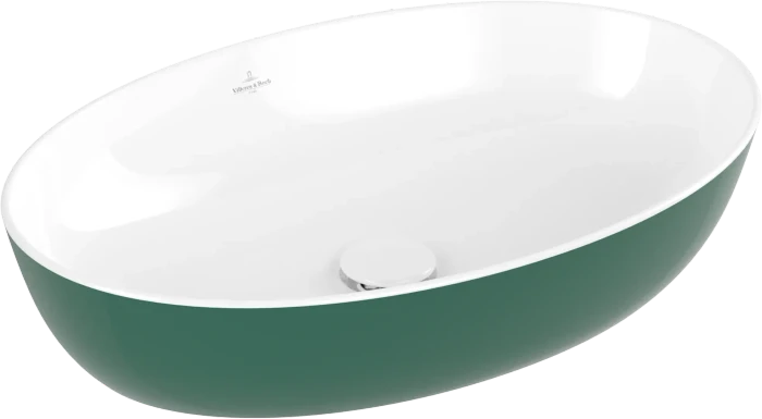 Villeroy & Boch Artis Aufsatzwaschbecken 610x410x130mm, ohne Hahnloch, ohne Überlauf, forest