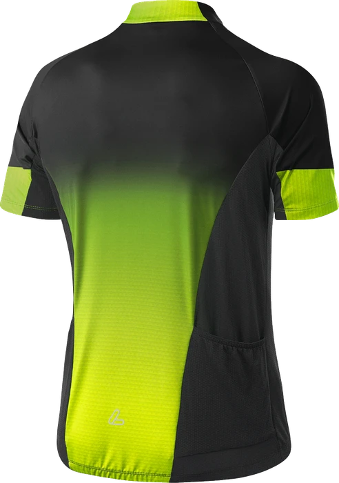 Löffler Bike FZ Messenger Mid Trikot kurzarm black/light green (Herren)