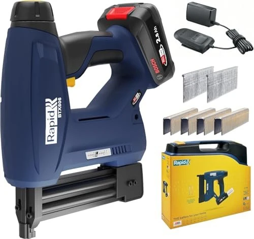 Rapid BTX606 P4A Akku-Tacker/Nagler inkl. Koffer + Akku 2.5Ah
