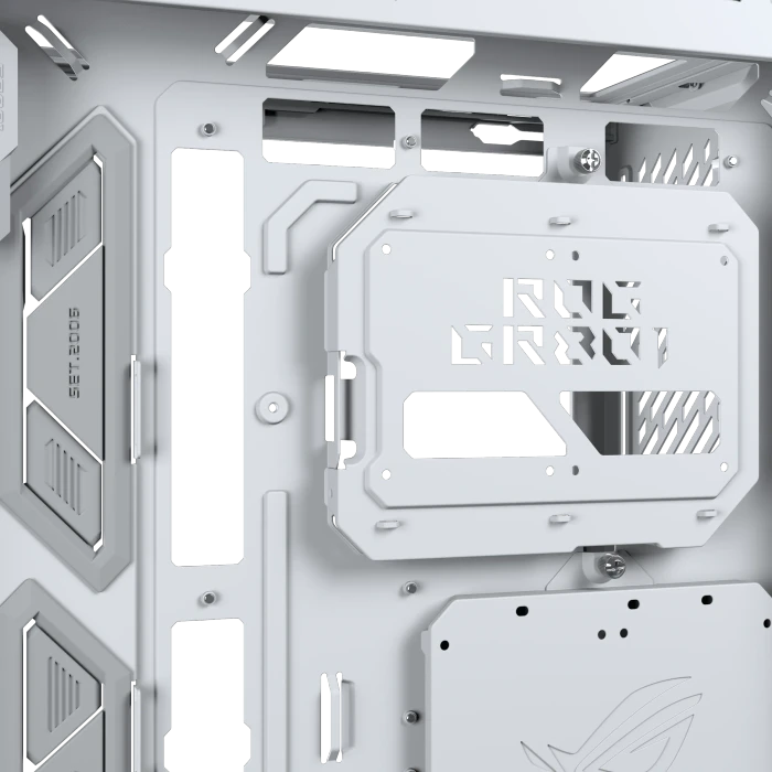 ASUS ROG Cronox GR801 Curve TG ARGB White, Glasfenster