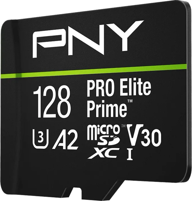 PNY Pro Elite Prime R200/W150 128GB, UHS-I U3, A2, Class 10