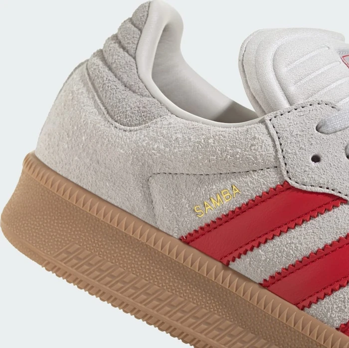 adidas Samba XLG grey one/better scarlet/gum