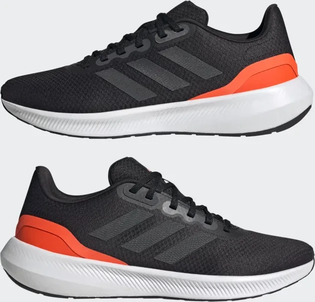 adidas Runfalcon 3.0 core black/carbon/solar red (Herren)