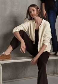 Street One Studio Cosy Boucle Cardigan Jacke soft beige (Damen)